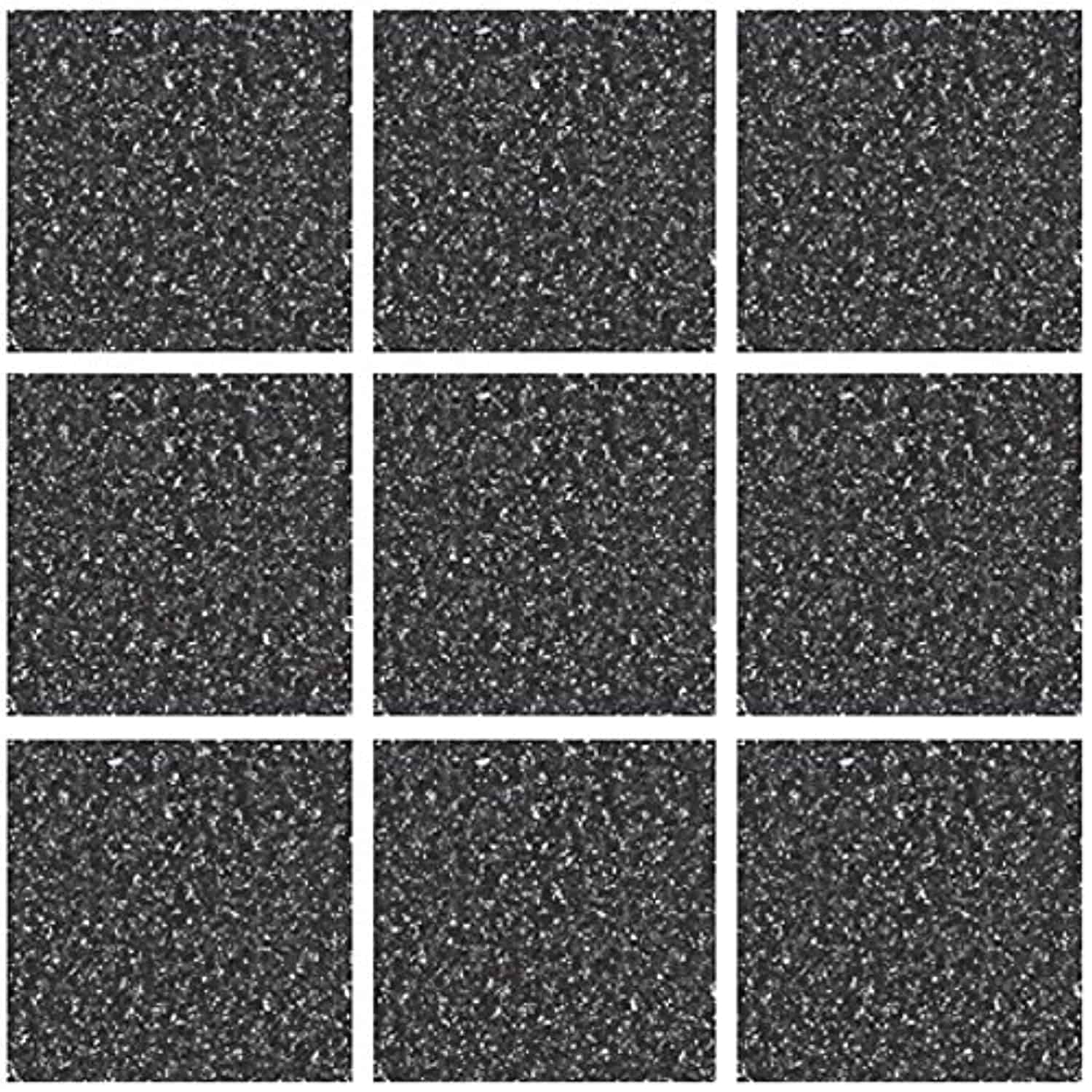 Pack of 10 Black granite effect Mosaic tile transfers stickers bathroom