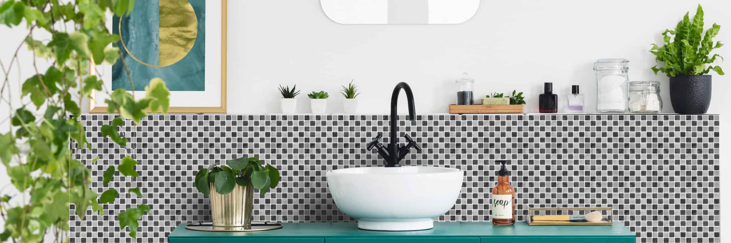 new BLACK Mosaic Tile Stickers new BLACK Mosaic Tile Stickers
