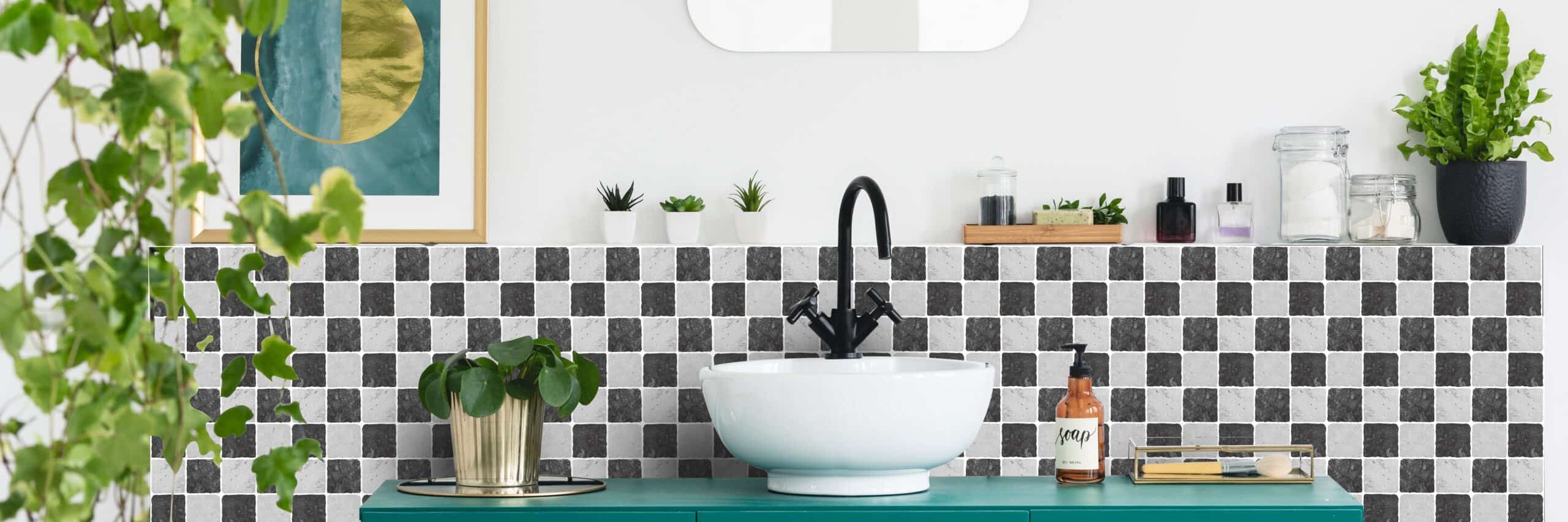 4 SQUARE TRAV Mosaic Tile Stickers 4 SQUARE TRAV Mosaic Tile Stickers