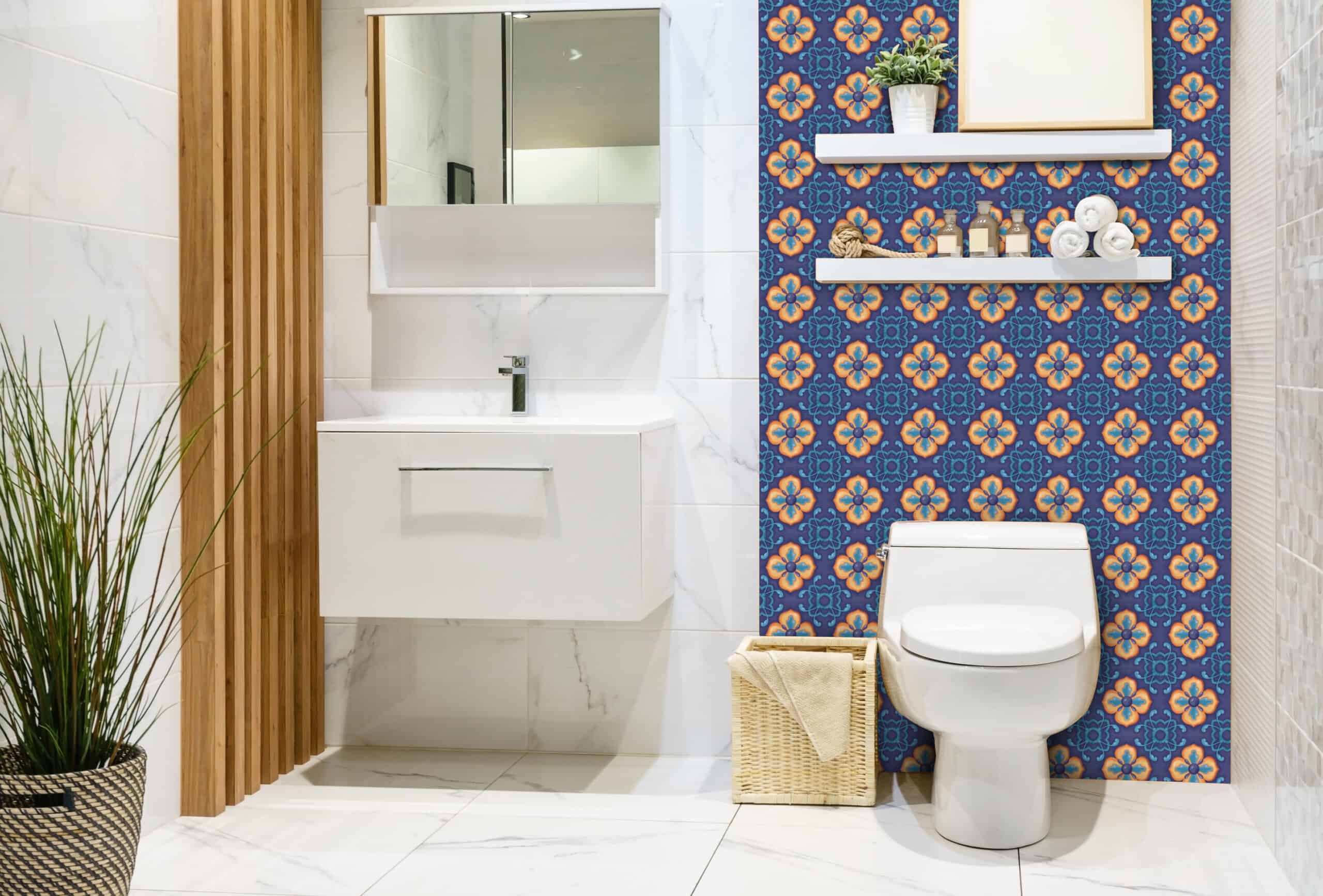 2 (2) Traditional Spanish Tile transfers Stickers Vintage Victorian Moroccan Mosaic