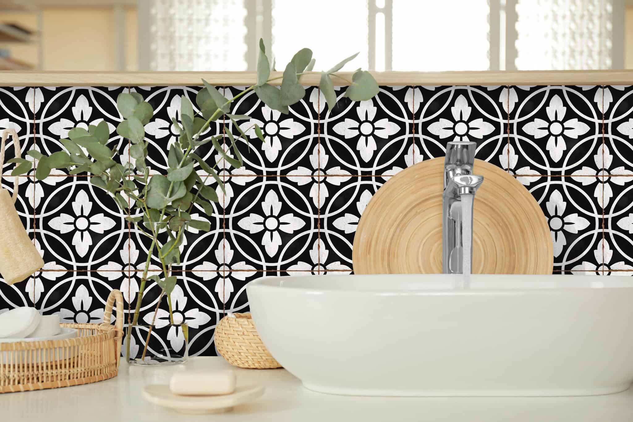 Traditional Tile transfers stickers wall Vintage Victorian