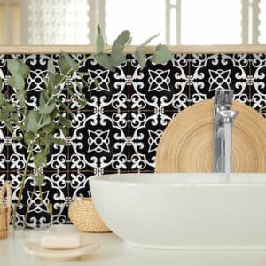 Design 8 Traditional tile transfers stickers wall Vintage Victorian Moroccan retro mosaic