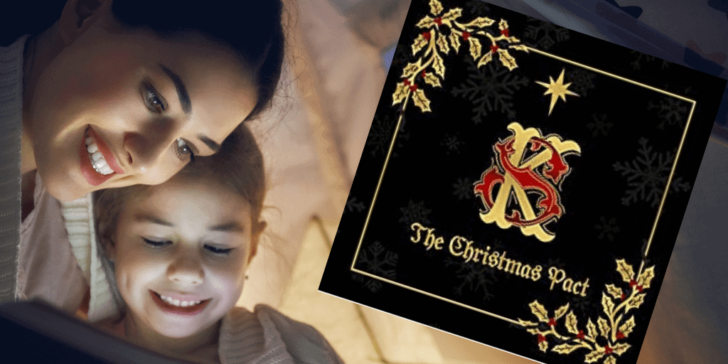 Beautiful softback luxury gold foil krampus book- a christmas eve rhyming tale Beautiful softback luxury gold foil krampus book- a christmas eve rhyming tale