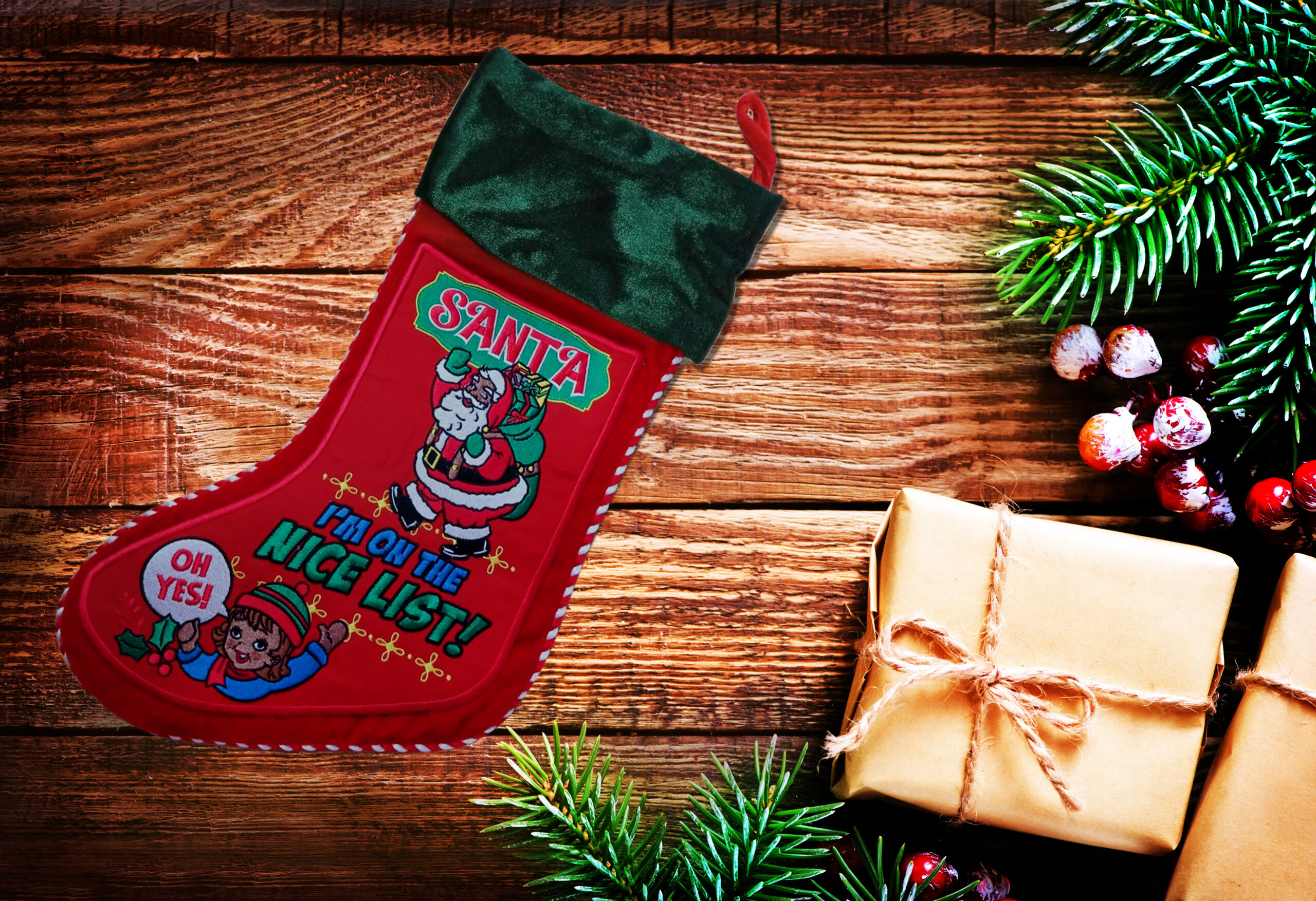 santa for a girl stocking