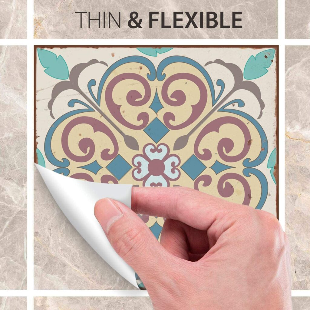 MODERN Self Adhesive Wall Tiles Stickers 18 PCS Moroccan Mosaic Style